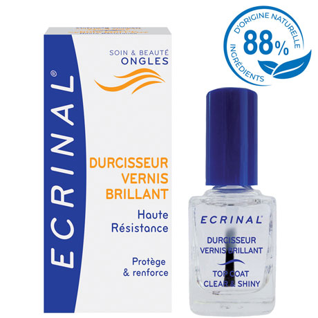 ECRINAL Clear and Shiny Strengthening Topcoat 10ml - The Beauty Shoppers