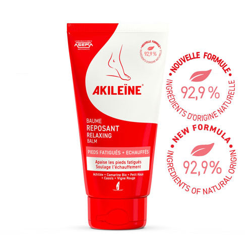 AKILEINE Relaxing Foot Cream 75 ml New Formula with 92.9% ingredients of natural origin