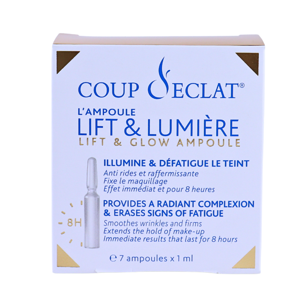 COUP D’ECLAT Lift & Glow ampoules 7 x 1 ml - The Beauty Shoppers