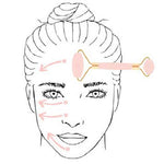 HELIABRINE Rouleau de Massage Visage Quartz Rose