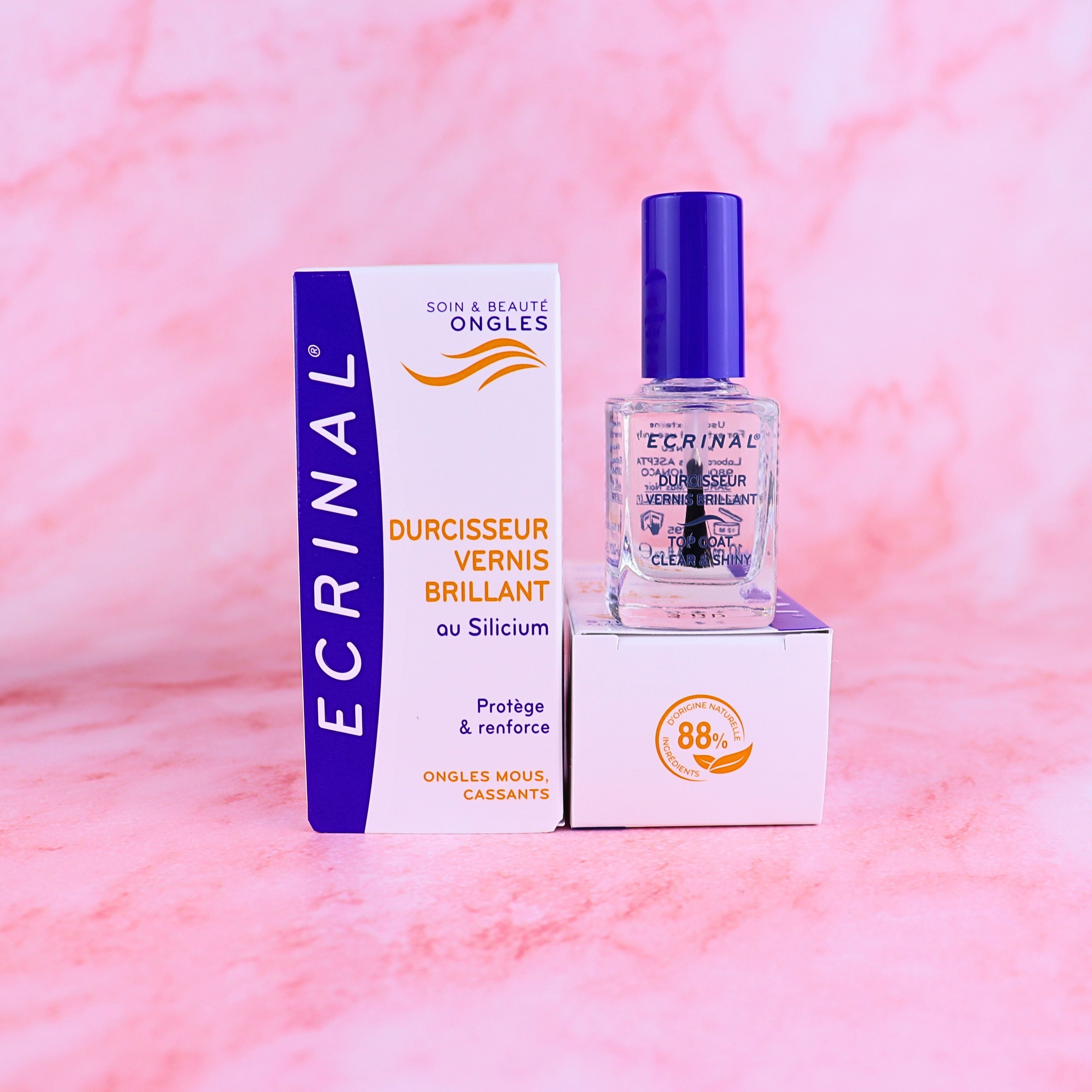 ECRINAL Clear and Shiny Strengthening Topcoat 10ml - The Beauty Shoppers