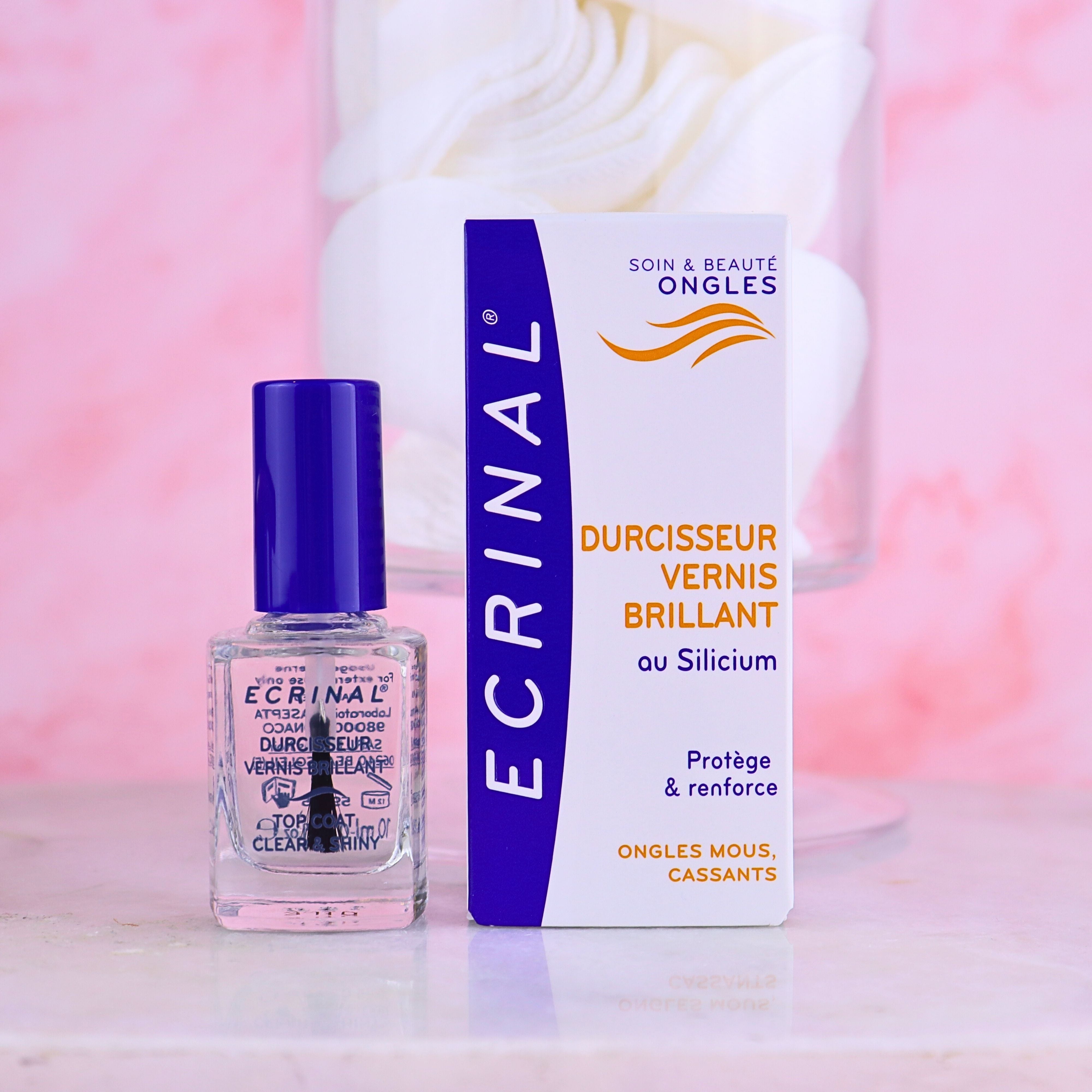 ECRINAL Clear and Shiny Strengthening Topcoat 10ml - The Beauty Shoppers