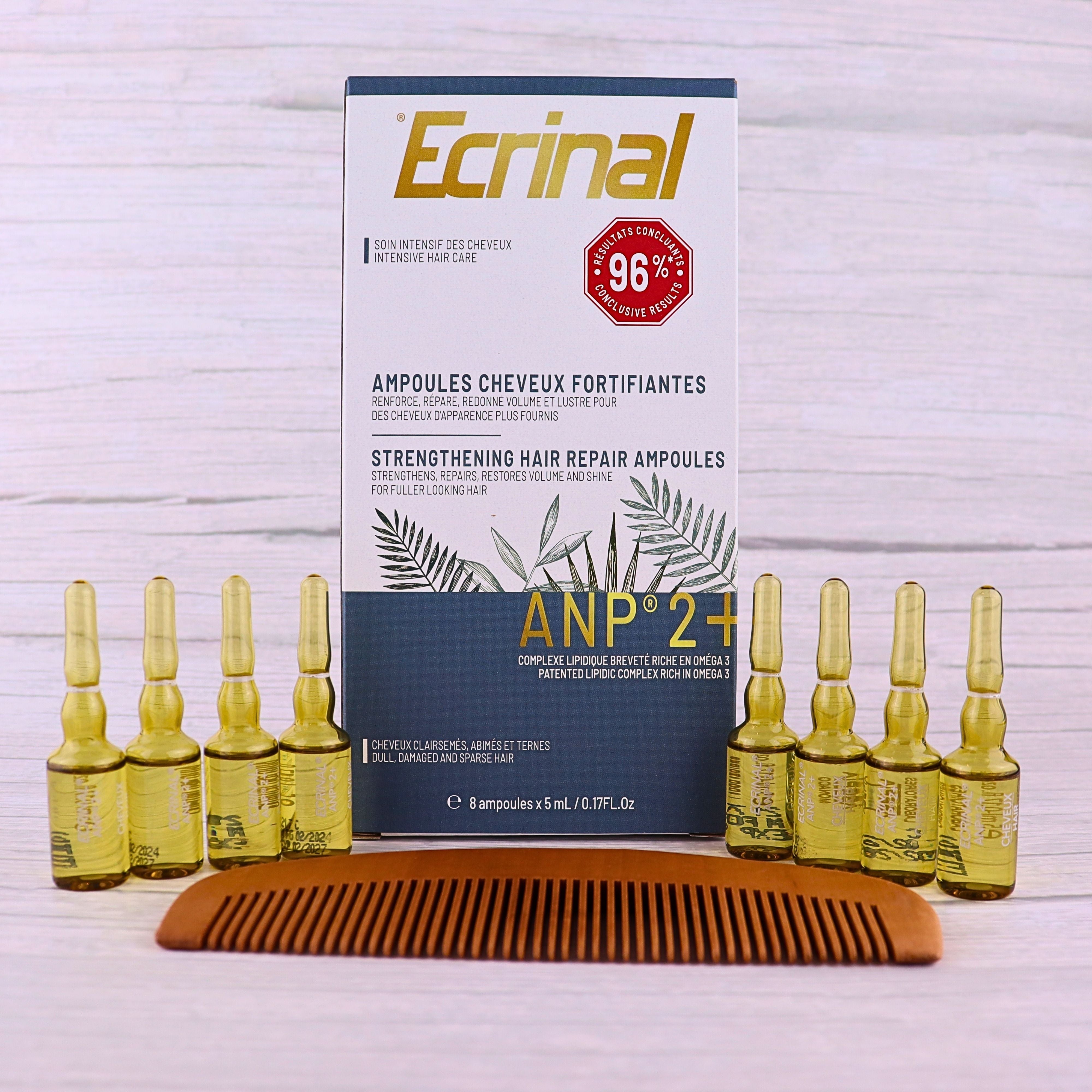 ECRINAL ANP2+ Hair Vials 8 x 5 ml - The Beauty Shoppers