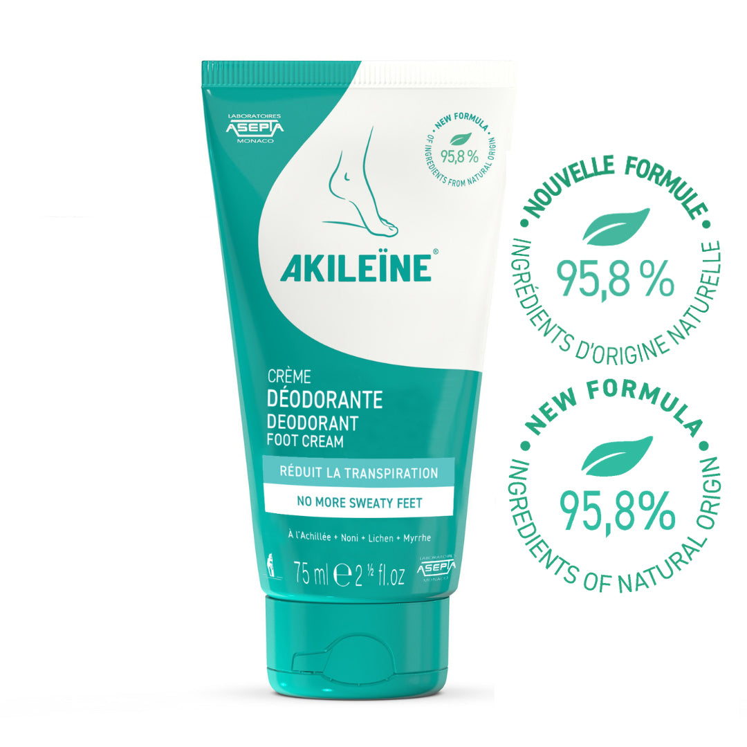 AKILEINE Double Action Deodorant Foot Cream 75 ml - The Beauty Shoppers