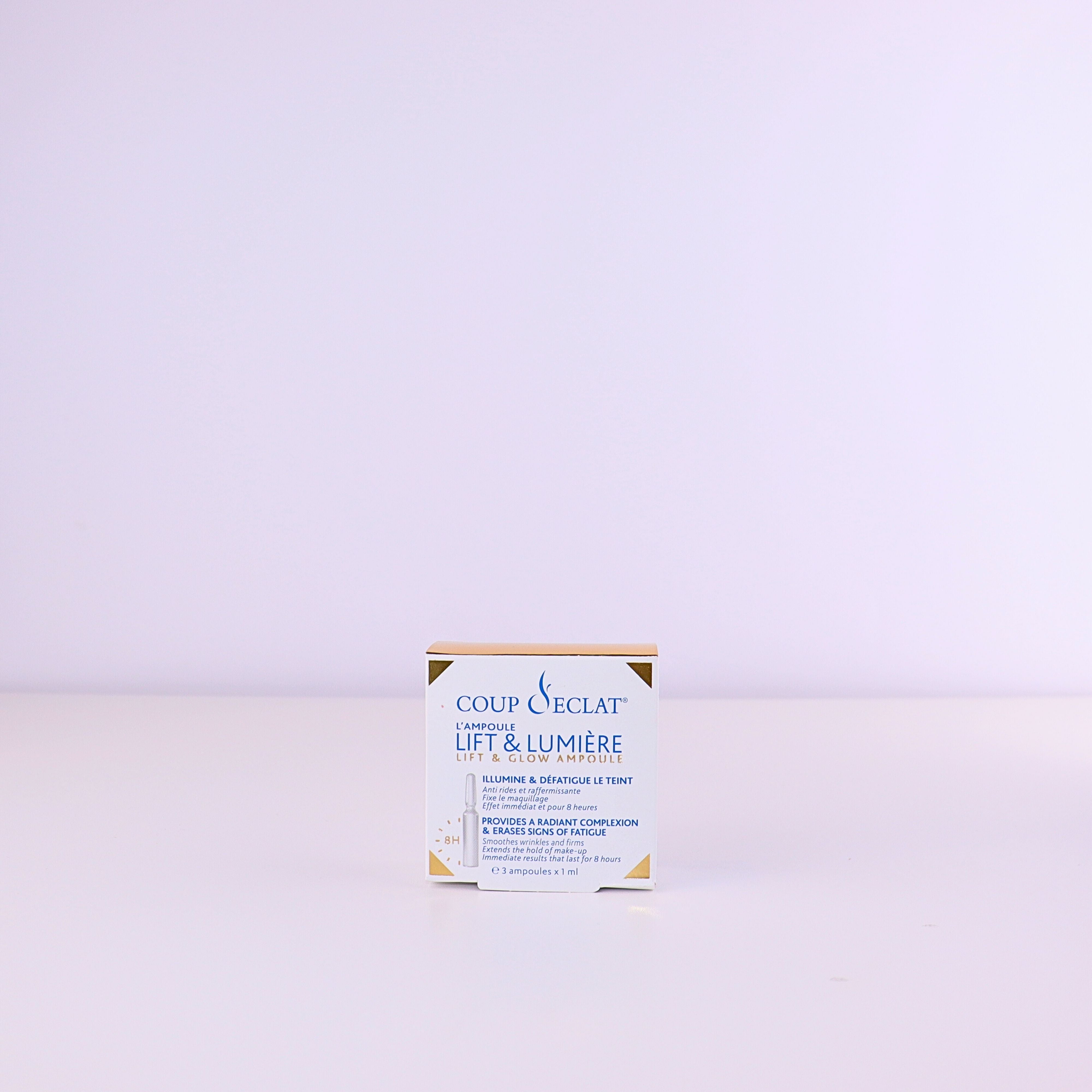 COUP D’ECLAT Lift & Glow ampoules 3 x 1 ml - The Beauty Shoppers