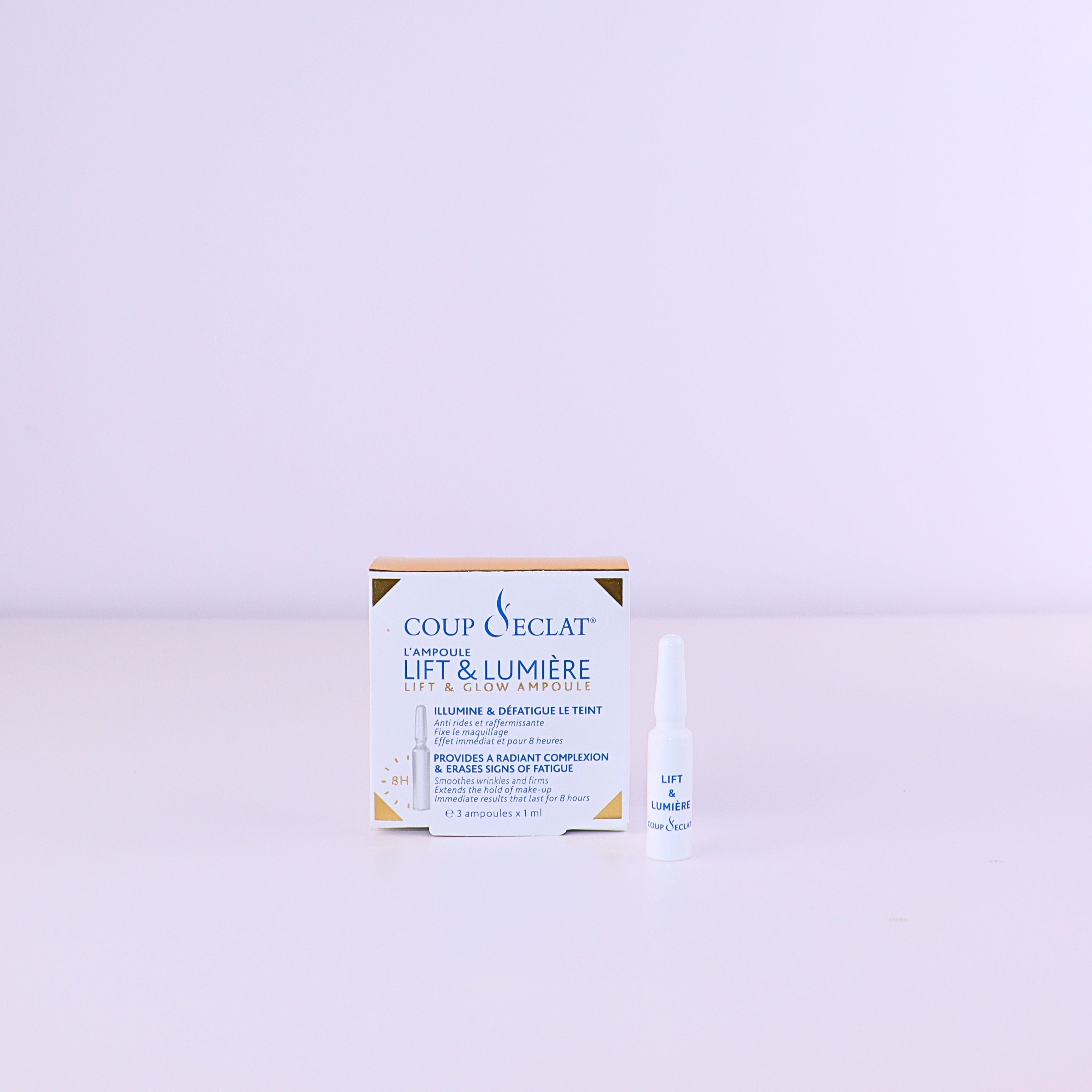 COUP D’ECLAT Lift & Glow ampoules 3 x 1 ml - The Beauty Shoppers