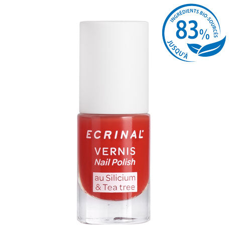 Ecrinal Silicium + Tea Tree Nail Polish 5 ml – Colour: Coral Red