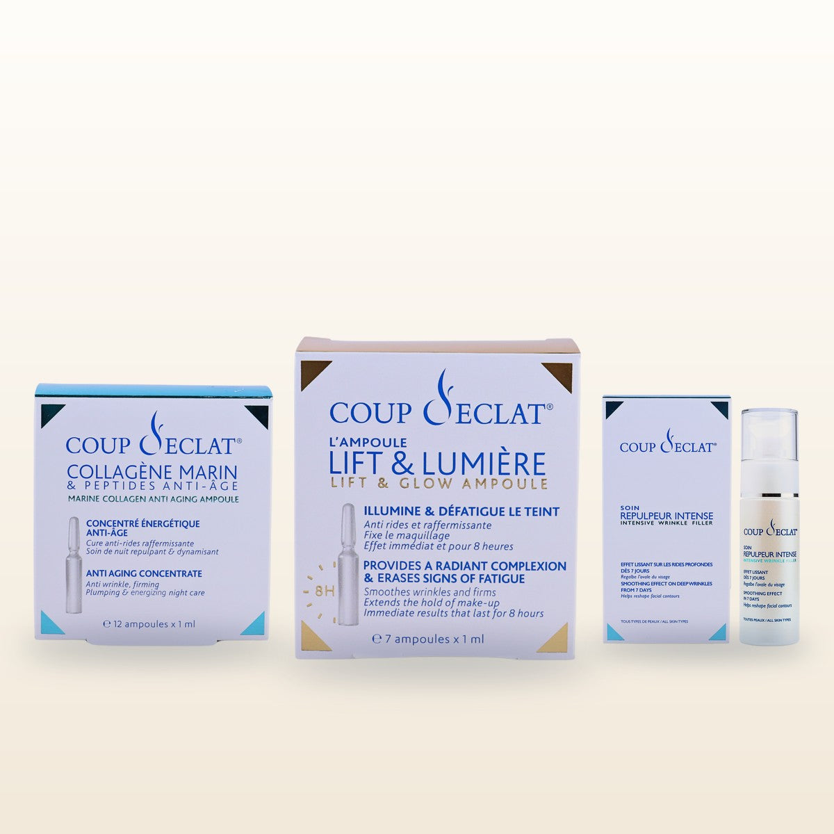 Coup d'Eclat lifting ampoules and serums